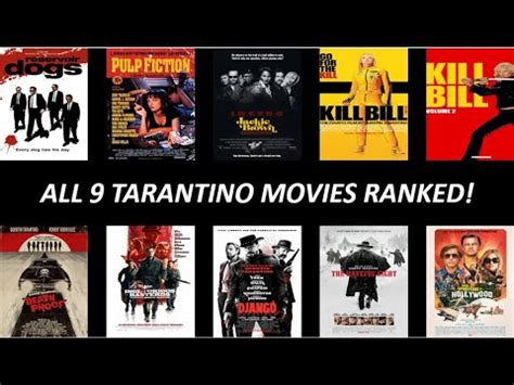 quentin tarantino 9 movies list